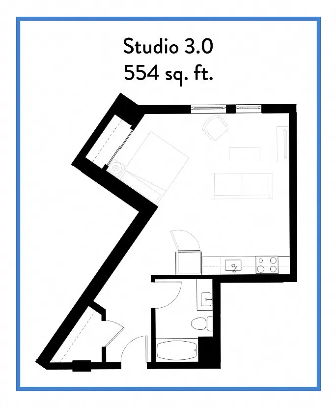 Floor plan Studio