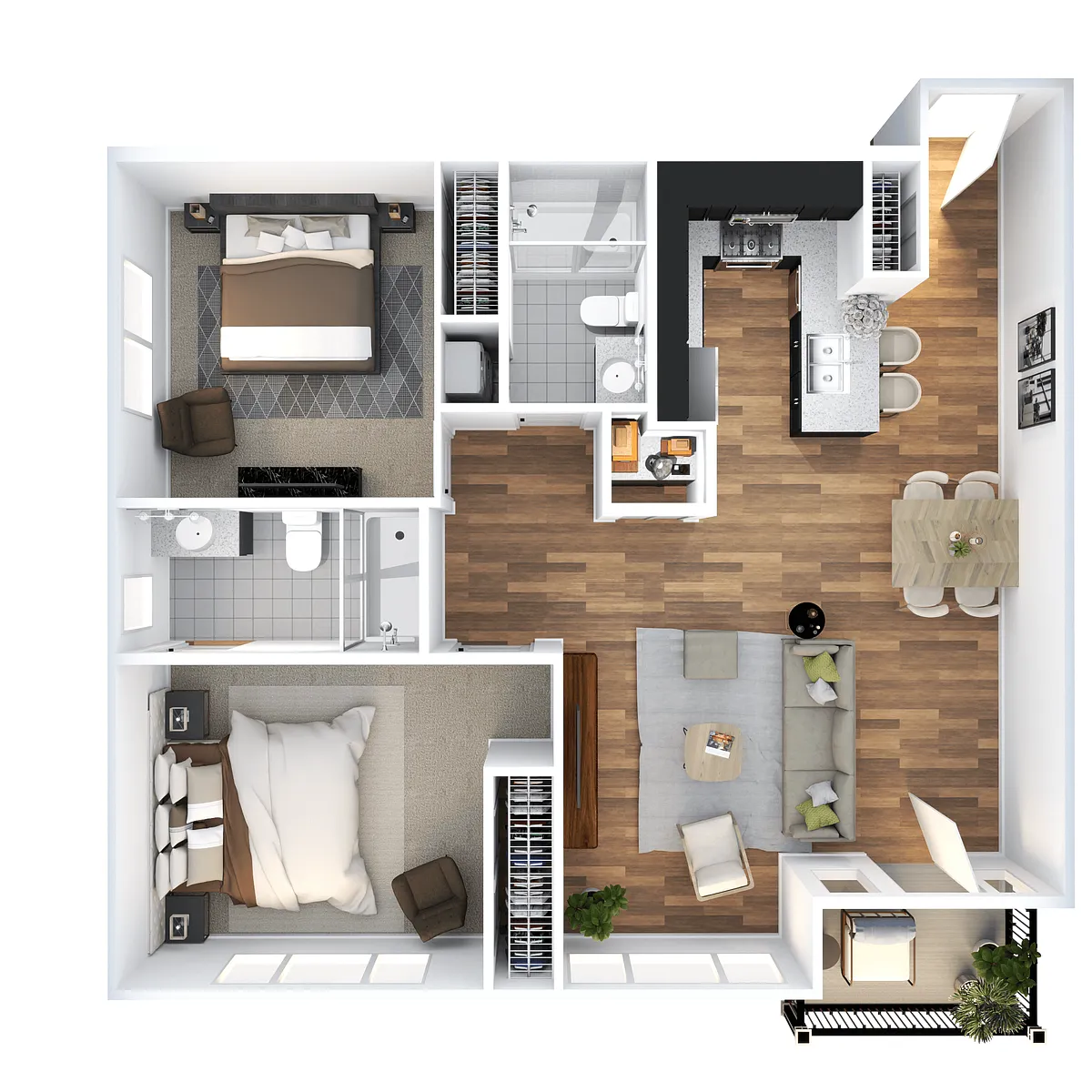 Floor plan 2 bedroom