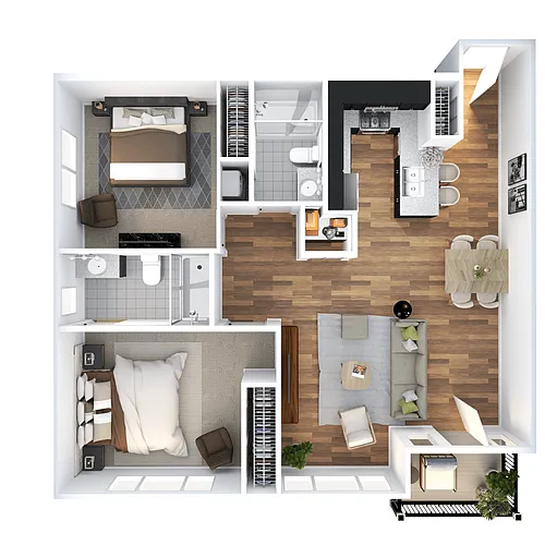 Floor plan 2 bedroom