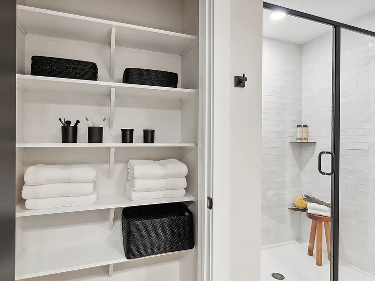 B8 Walk-in Shower and Linen Closet