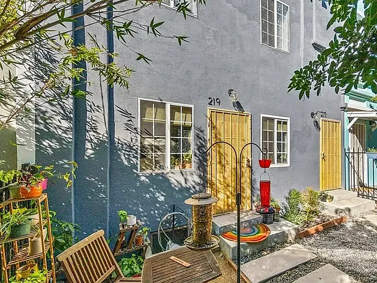 outdoor patio area