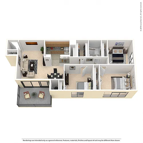 Floor plan 3 Bed 1 Bath