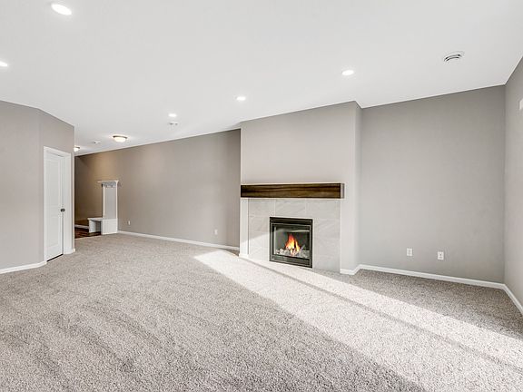 Wonderful Family Room With Cozy Fireplace.