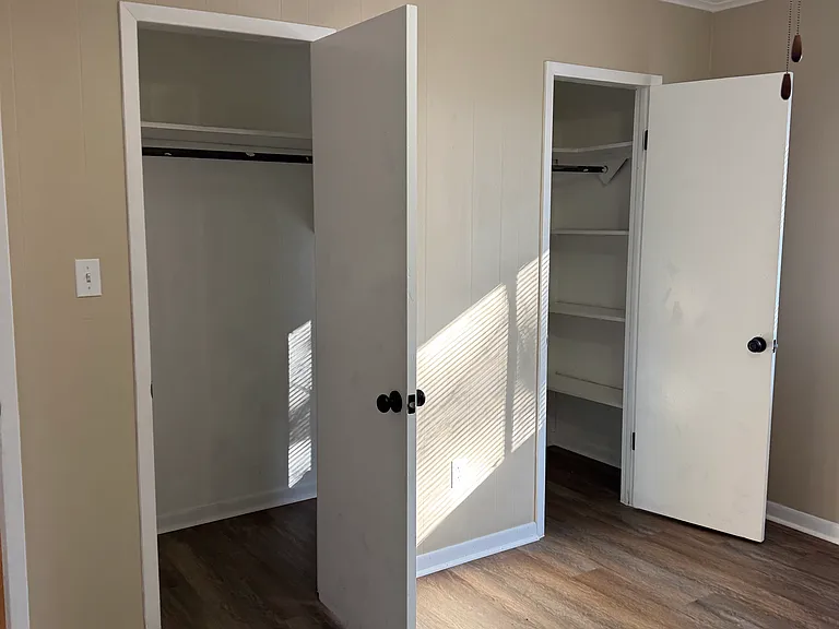 Double closets in bedroom #1