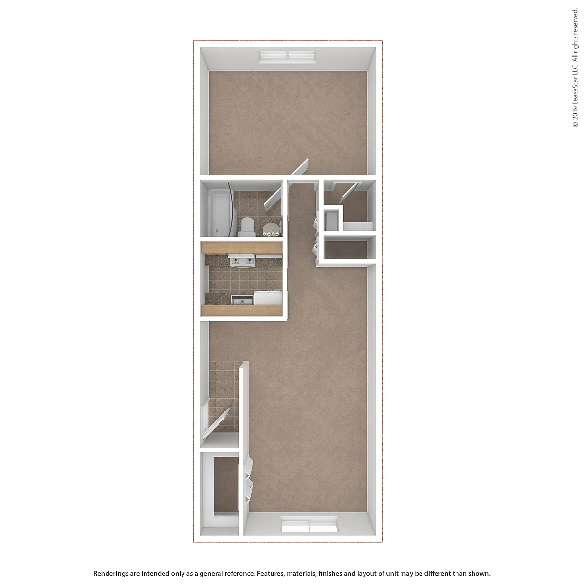Floor plan 1x1 Medium