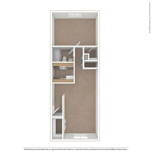 Floor plan 1x1 Medium
