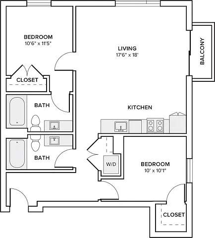 Floor plan ZB03 (MFTE) Income Restricted