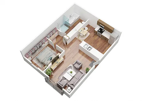Floor plan Queen