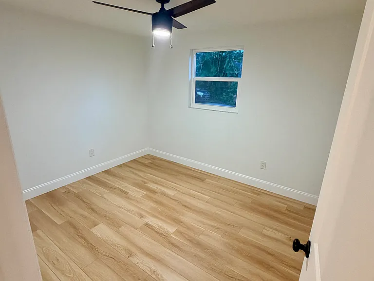 Bedroom 1 - two closets; plantation shutter for the window to be installed this week.