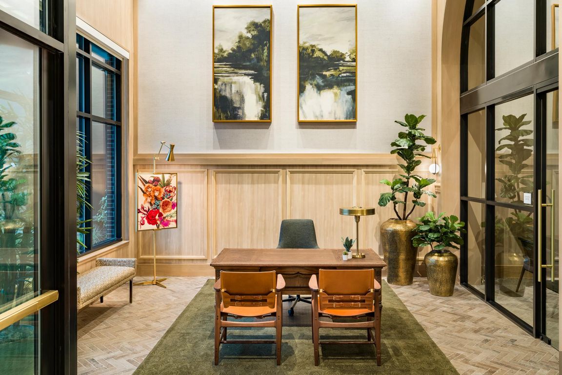 The thoughtfully designed office at Modera University Park offers a quiet place to focus just moments from University Park's cafes and trails.