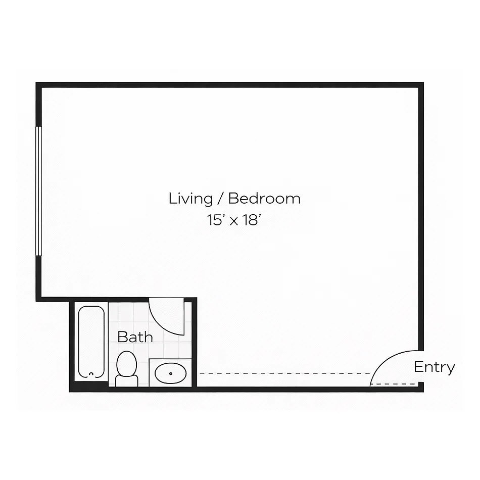 Floor plan Studio