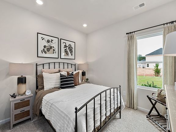 The first-floor bedroom make a great home office or guest suite.