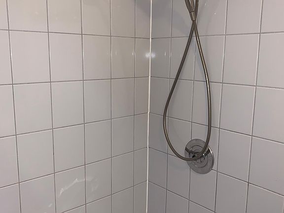 shower with tub that was replaced two years ago