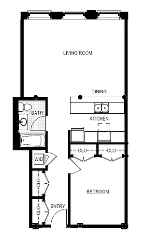 Floor plan 1BDA