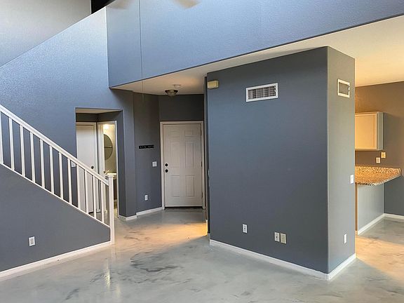 downstairs
