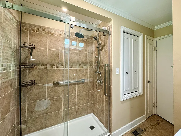 Bathroom 1 - Recently renovated; luxurious shower.