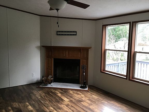 Wood burning fireplace