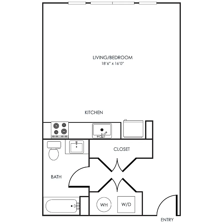 Floor plan Studio 01A