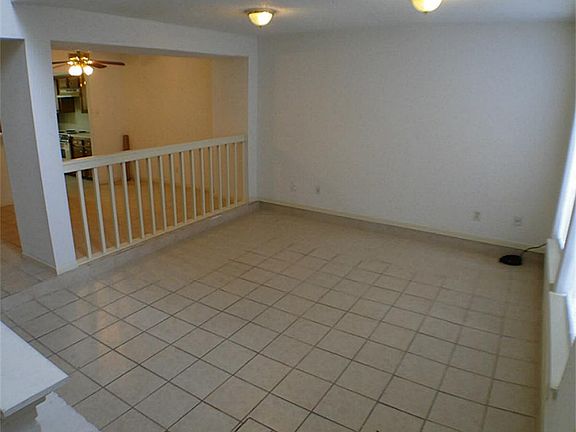 View from the front door into the living room