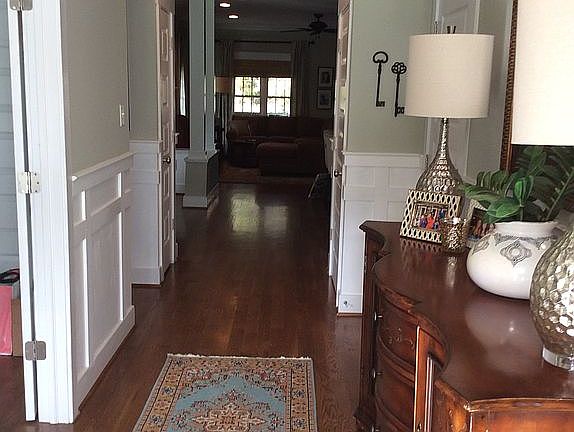 Front door entry view