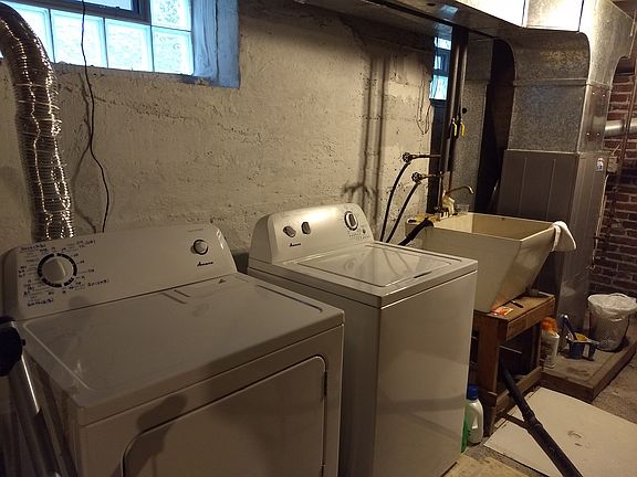 laundry and furnace