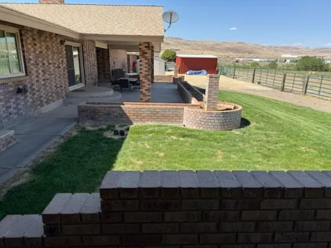 Backyard from master patio