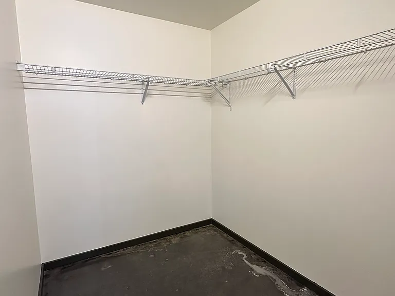 Spacious closet on loft level.