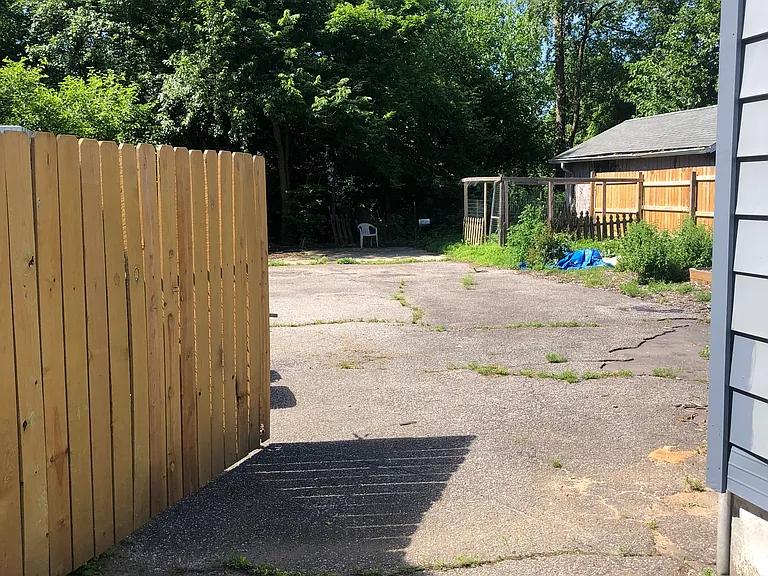 Gate leading into backyard