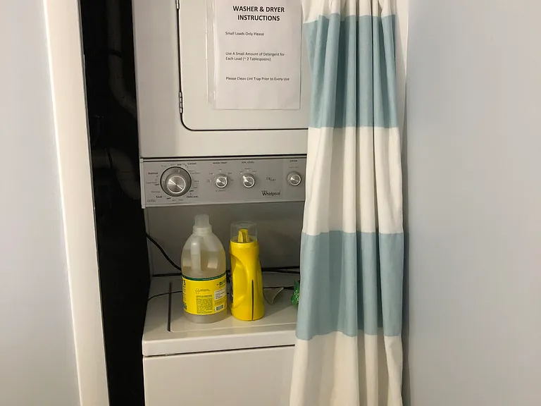 In-unit washer/dryer