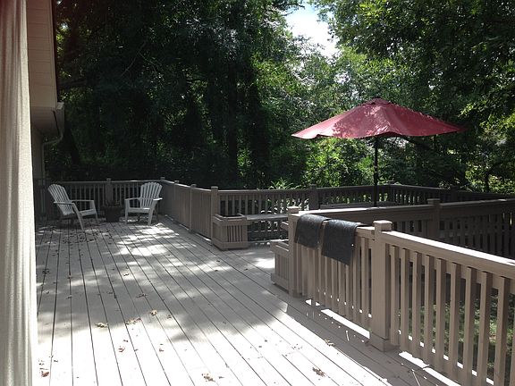 Large back deck