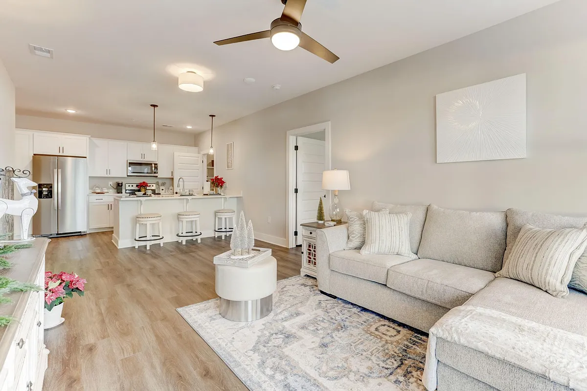 Living room in 3 bedroom - Lofts at Aversboro