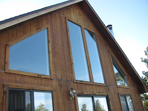 with the cathedral ceiling