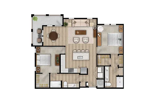 Floor plan B3