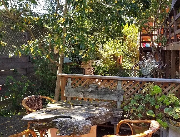 Table on lower deck