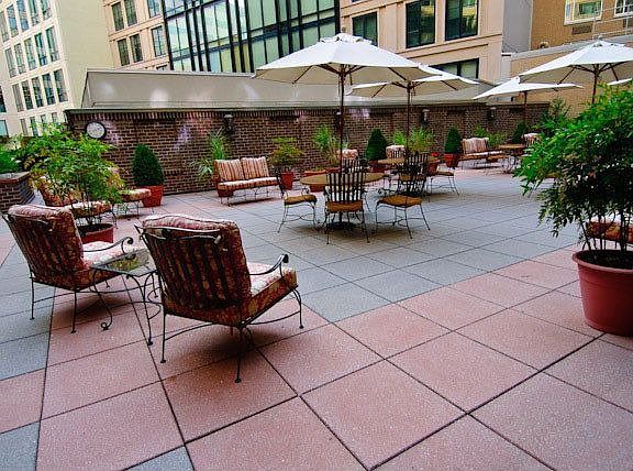 Backyard courtyard
