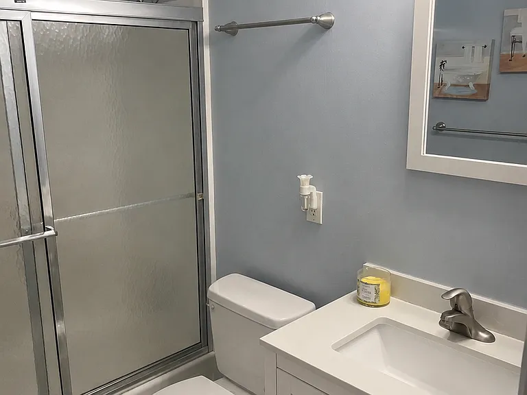 Shower/Tub - full bath. Upgraded in 2020. New flooring, new vanity, new paint, lighting.