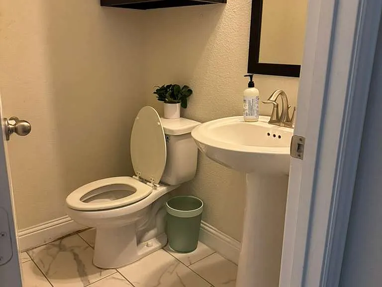 downstairs powder