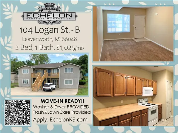 104 Logan Street, 104 Logan St APT B, Leavenworth, KS 66048
