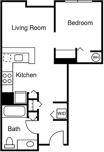 Floor plan Studio A