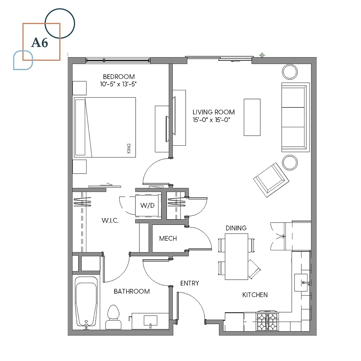 Floor plan A6