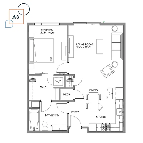 Floor plan A6