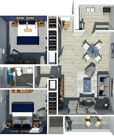 Two Bedroom One Bathroom Two Bedroom One Bathroom