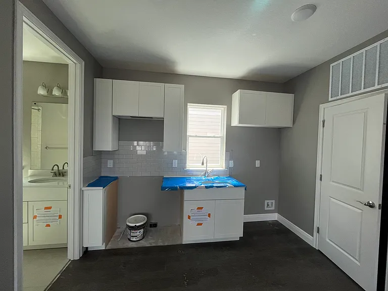 Will include refrigerator/freezer on right and stove/oven and microwave on left!