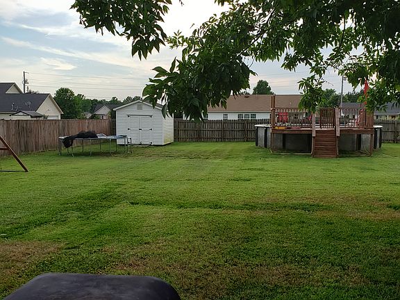 Large fenced yard