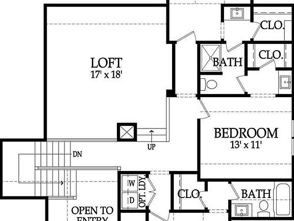 Second floor has a large loft living space and washer/dryer hookup.