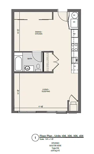 Floor plan Type D4