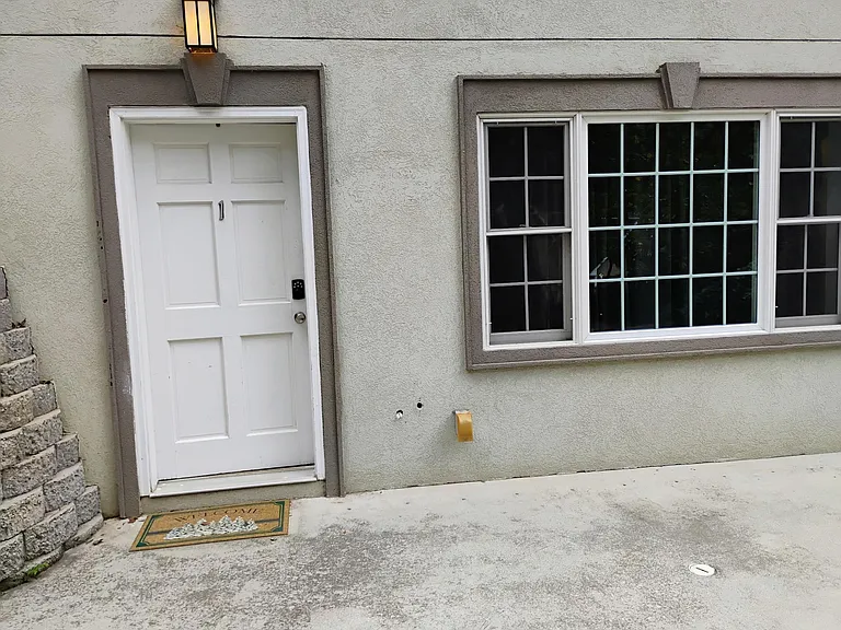Front door to Studio apt #1