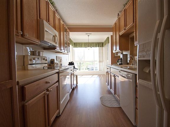 Beautiful wood floors in the kitchen