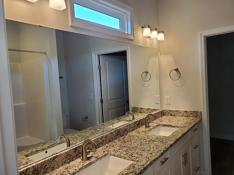 Master bath with double vanity