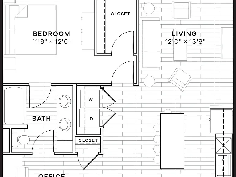 Azul Lakeshore - 1C - 1 Beds - 1 Baths - 884 Sq. ft.